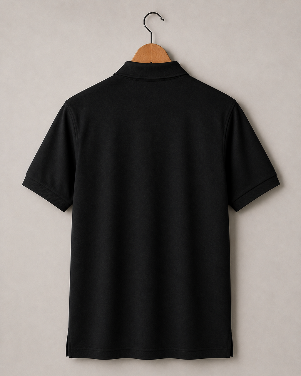 Plain Black Classic Polo T-Shirt