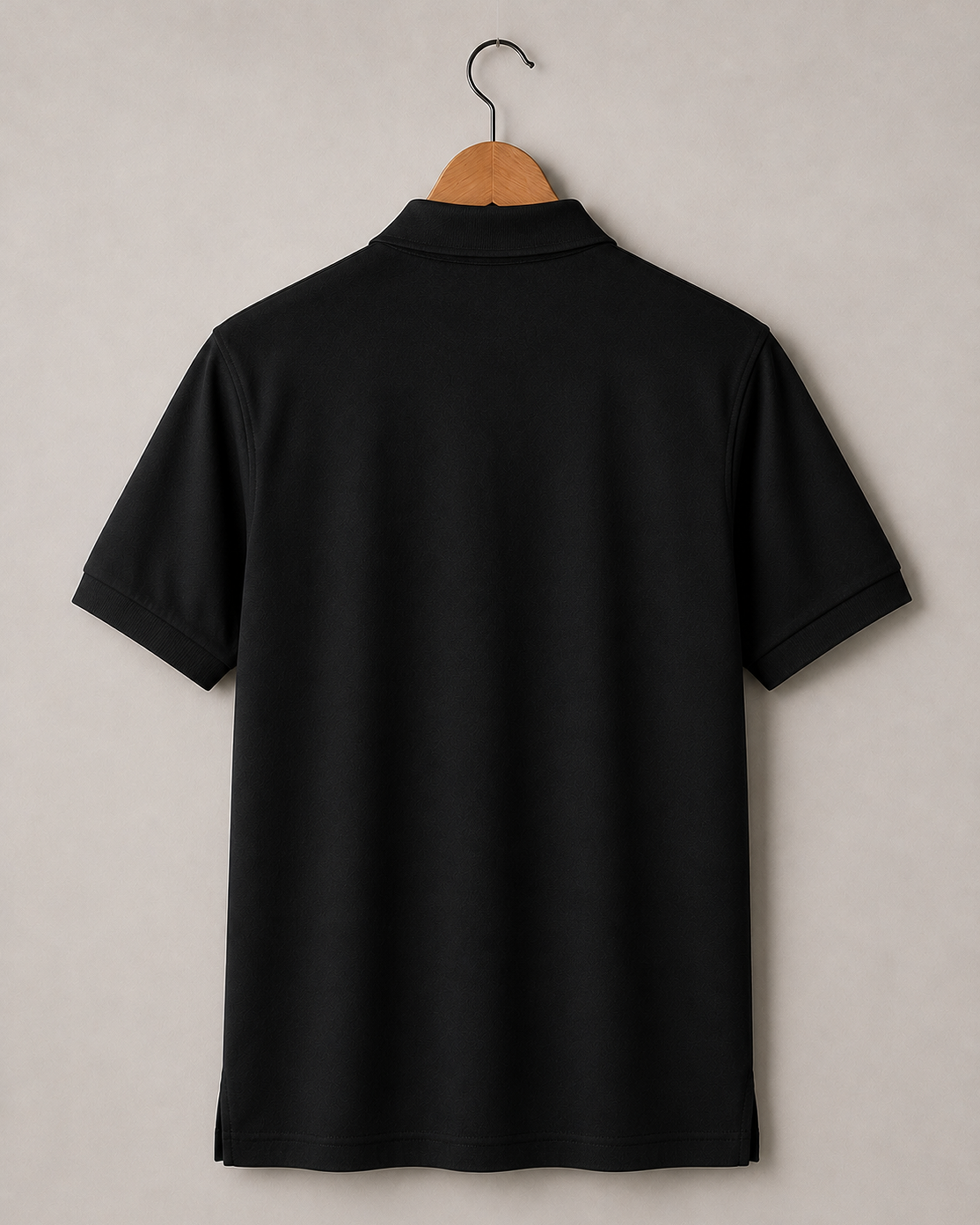 Plain Black Classic Polo T-Shirt