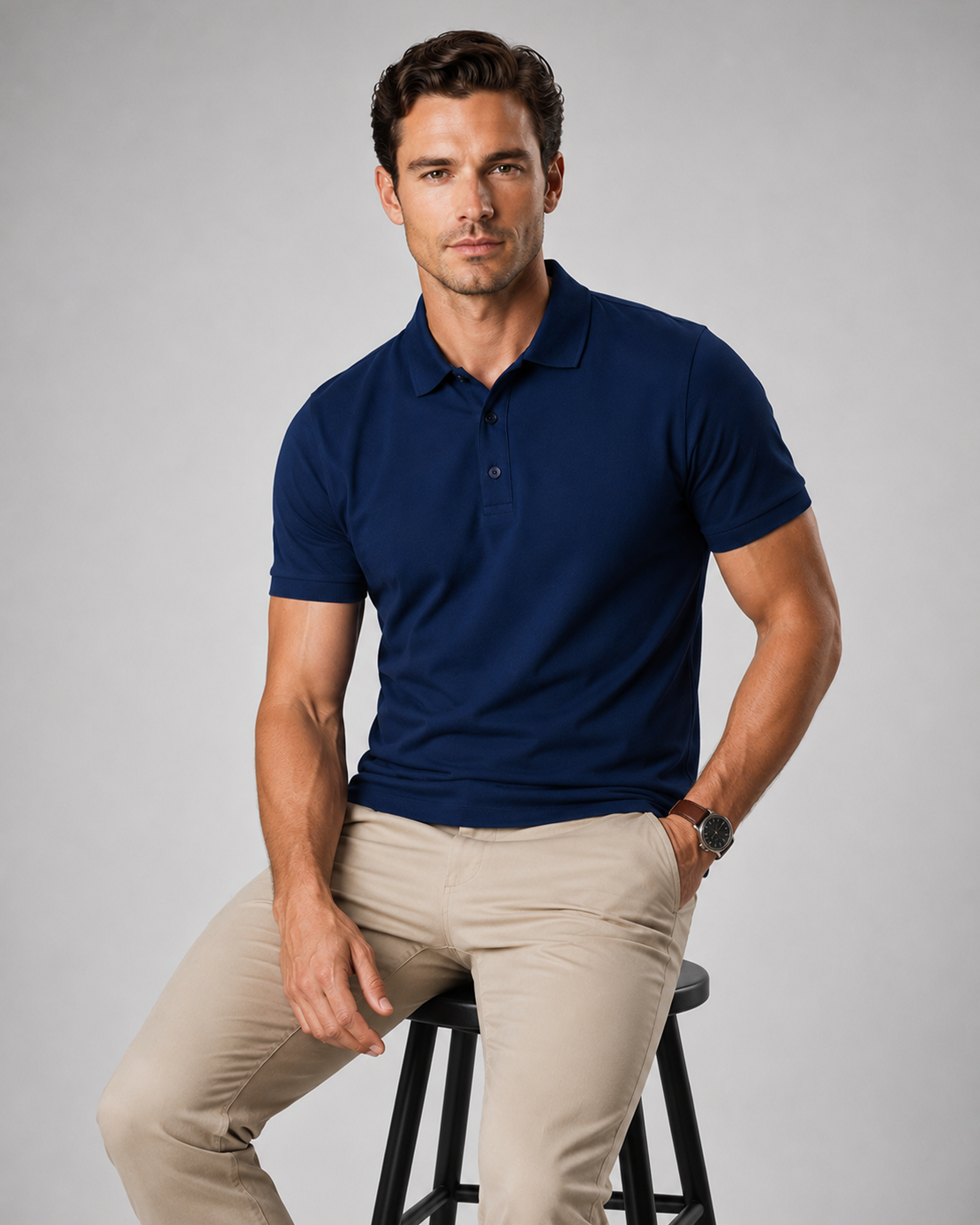 Plain Royal Blue Classic Polo T-Shirt