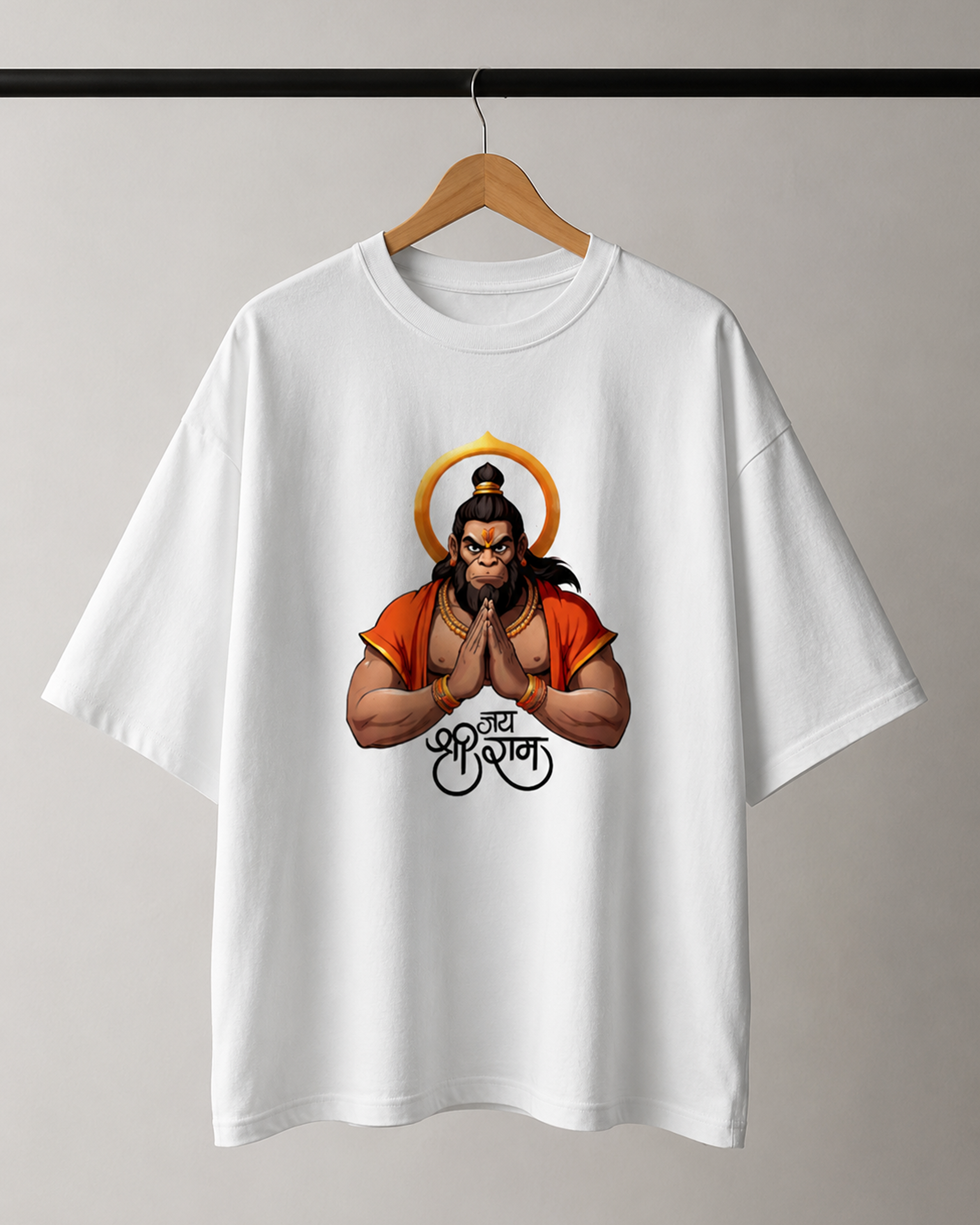 Hanuman Jai Shree Ram Oversized T-Shirt