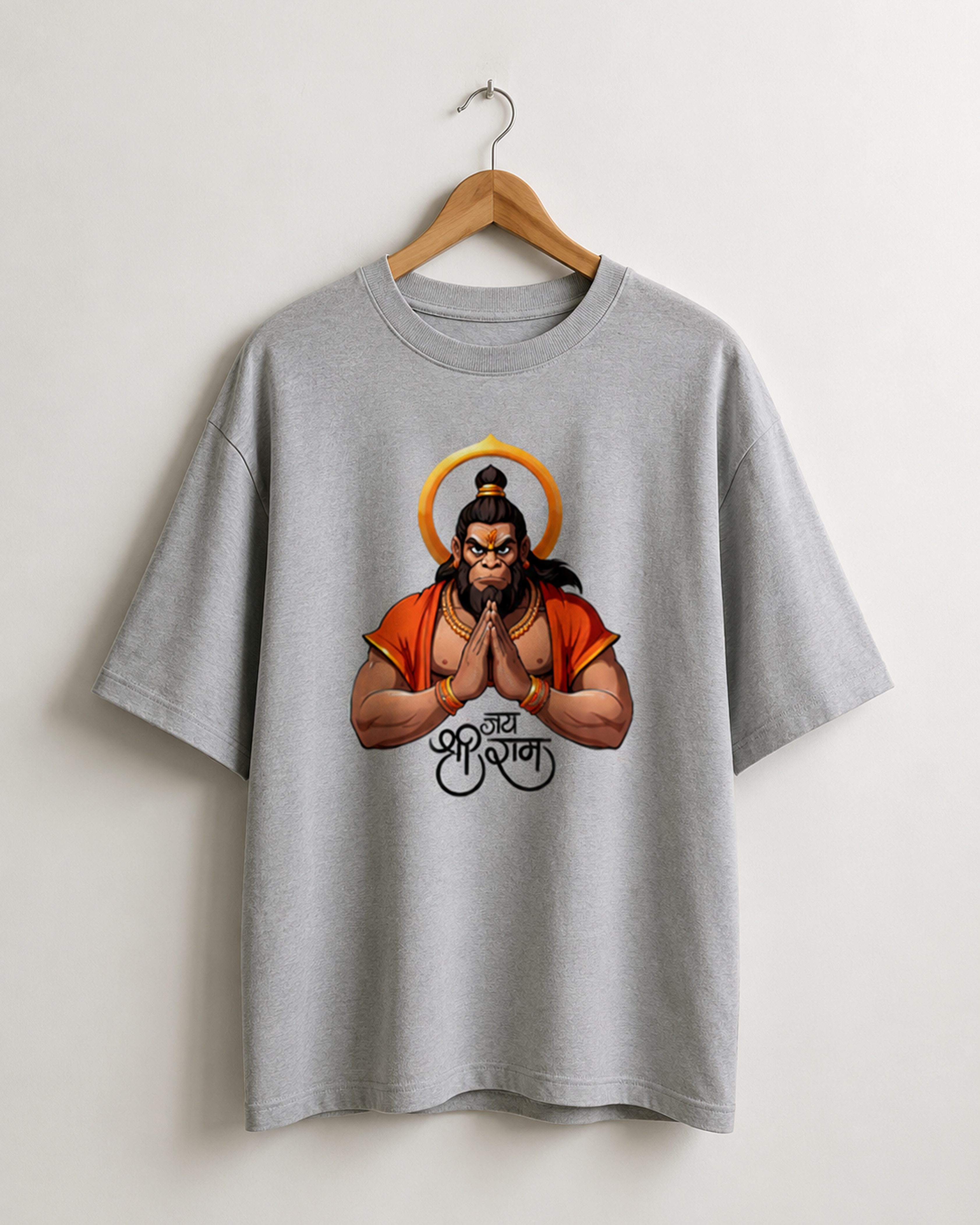 Hanuman Jai Shree Ram Oversized T-Shirt