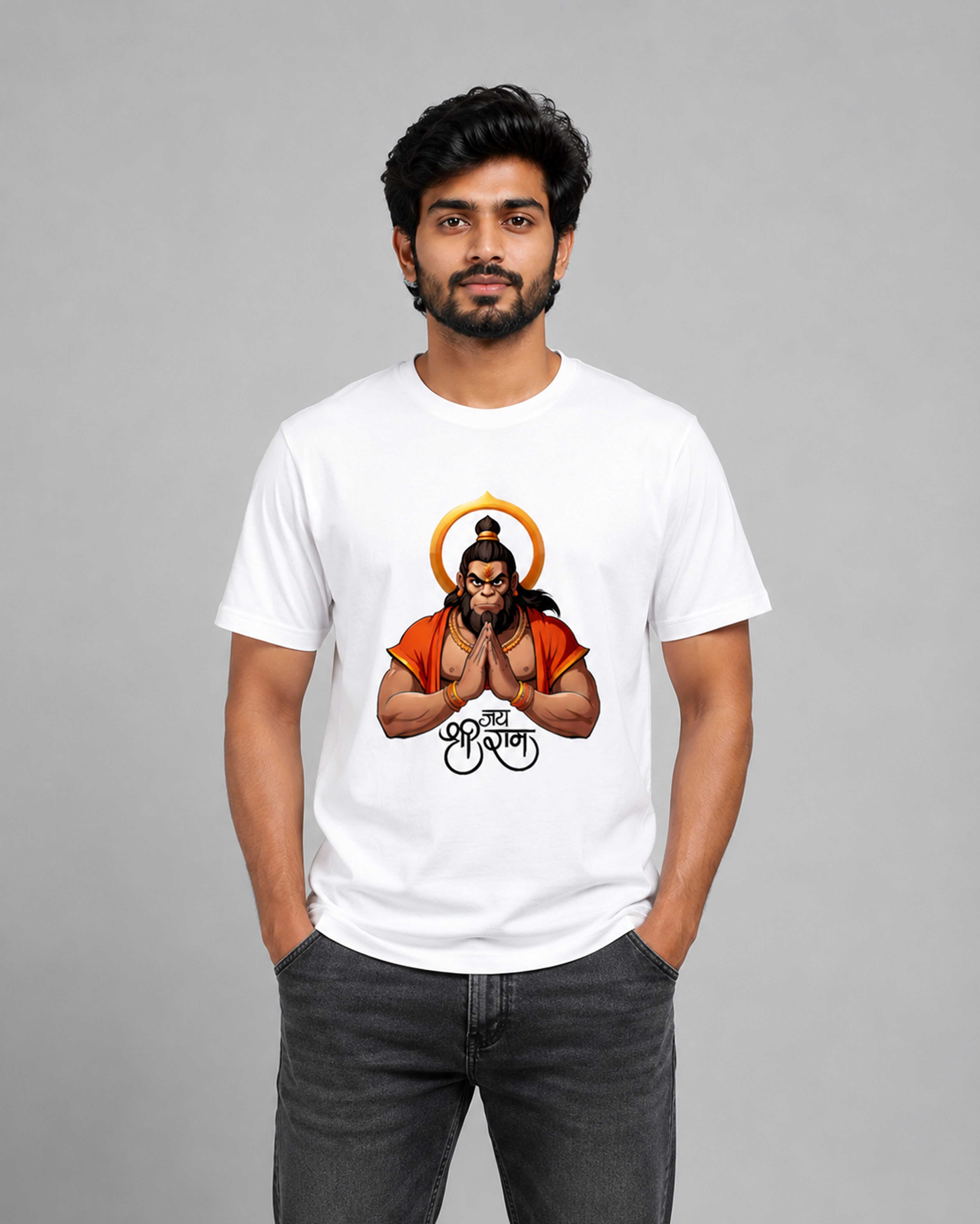 Hanuman Jai Shree Ram Regular T-Shirt