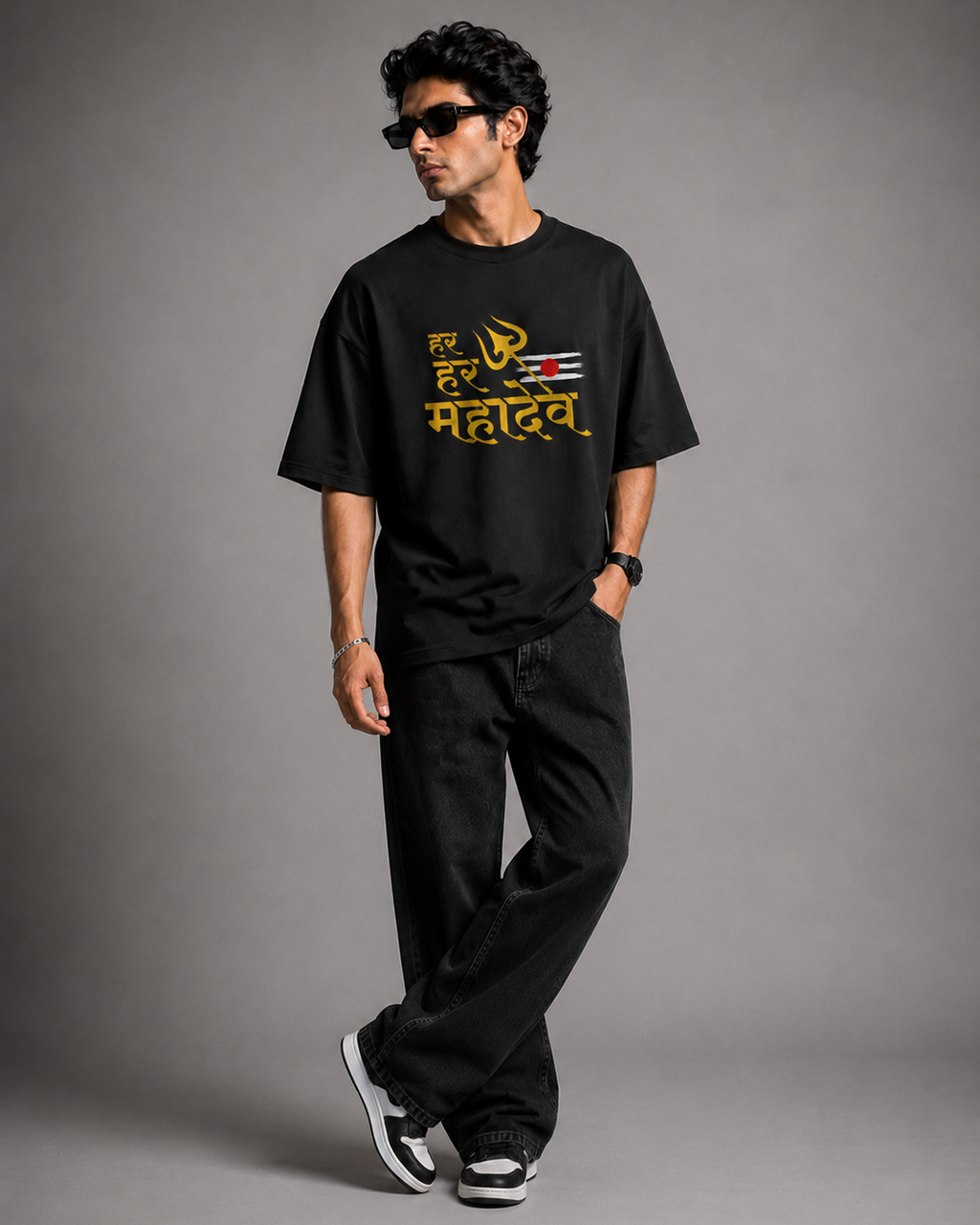Har Har Mahadev Oversized T-Shirt