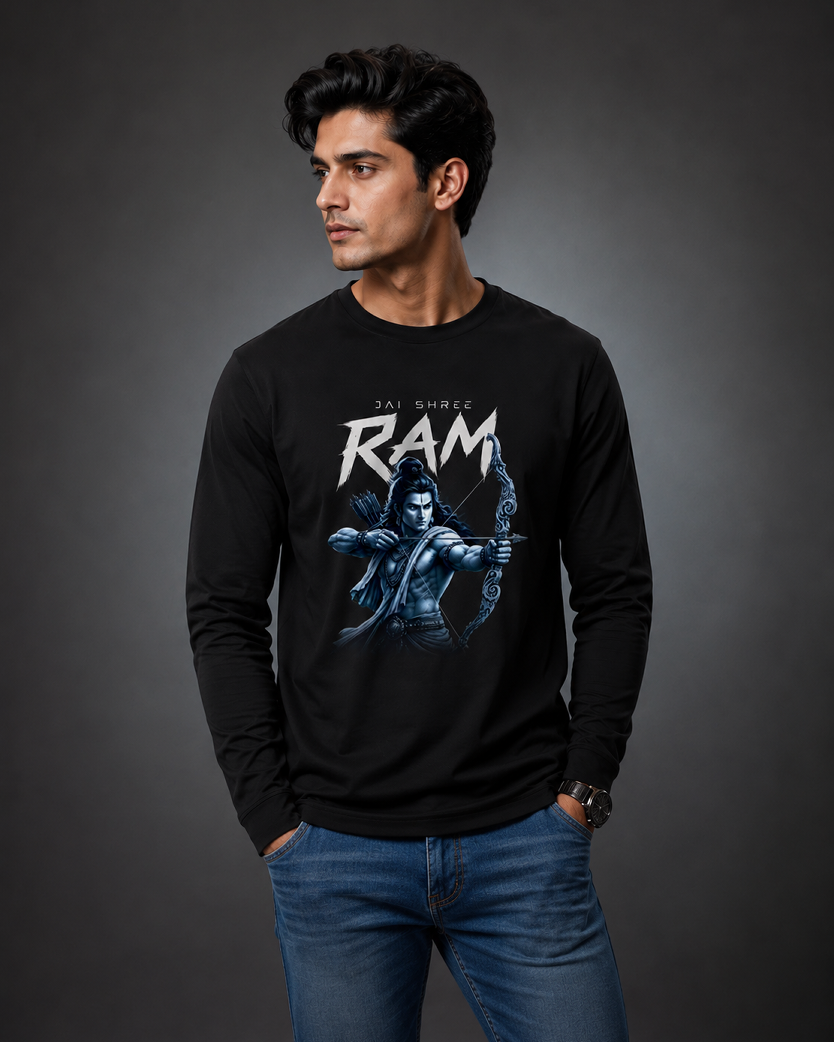 Jai Shree Ram Full Sleeve T-Shirt