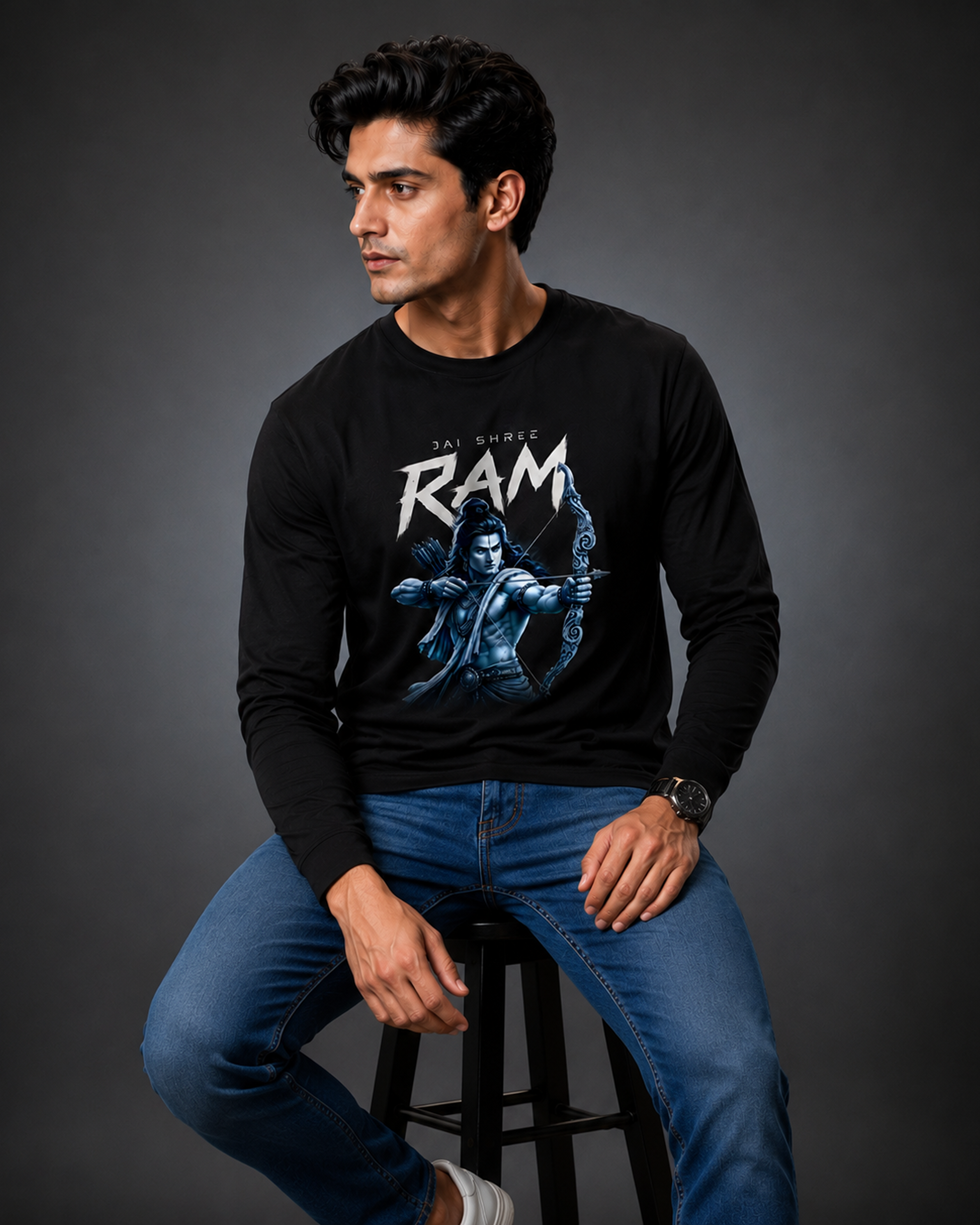 Jai Shree Ram Full Sleeve T-Shirt