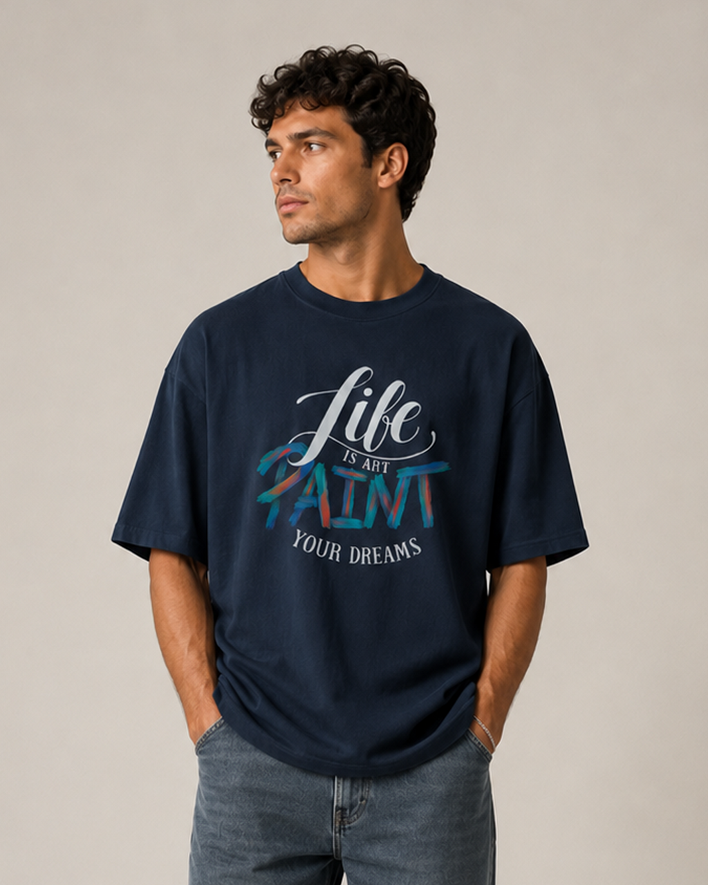 Life is Art Oversized T-Shirt