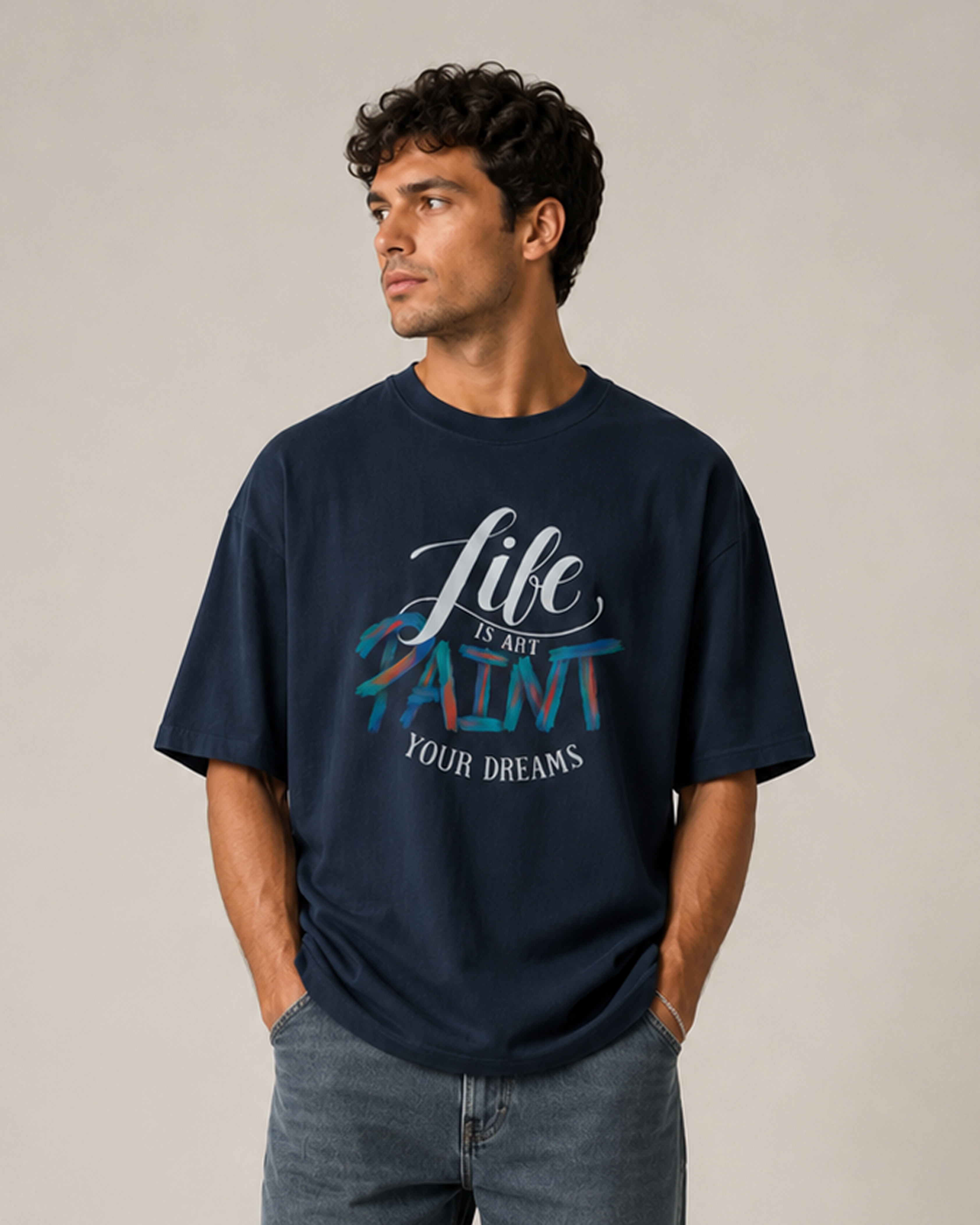 Life is Art Oversized T-Shirt