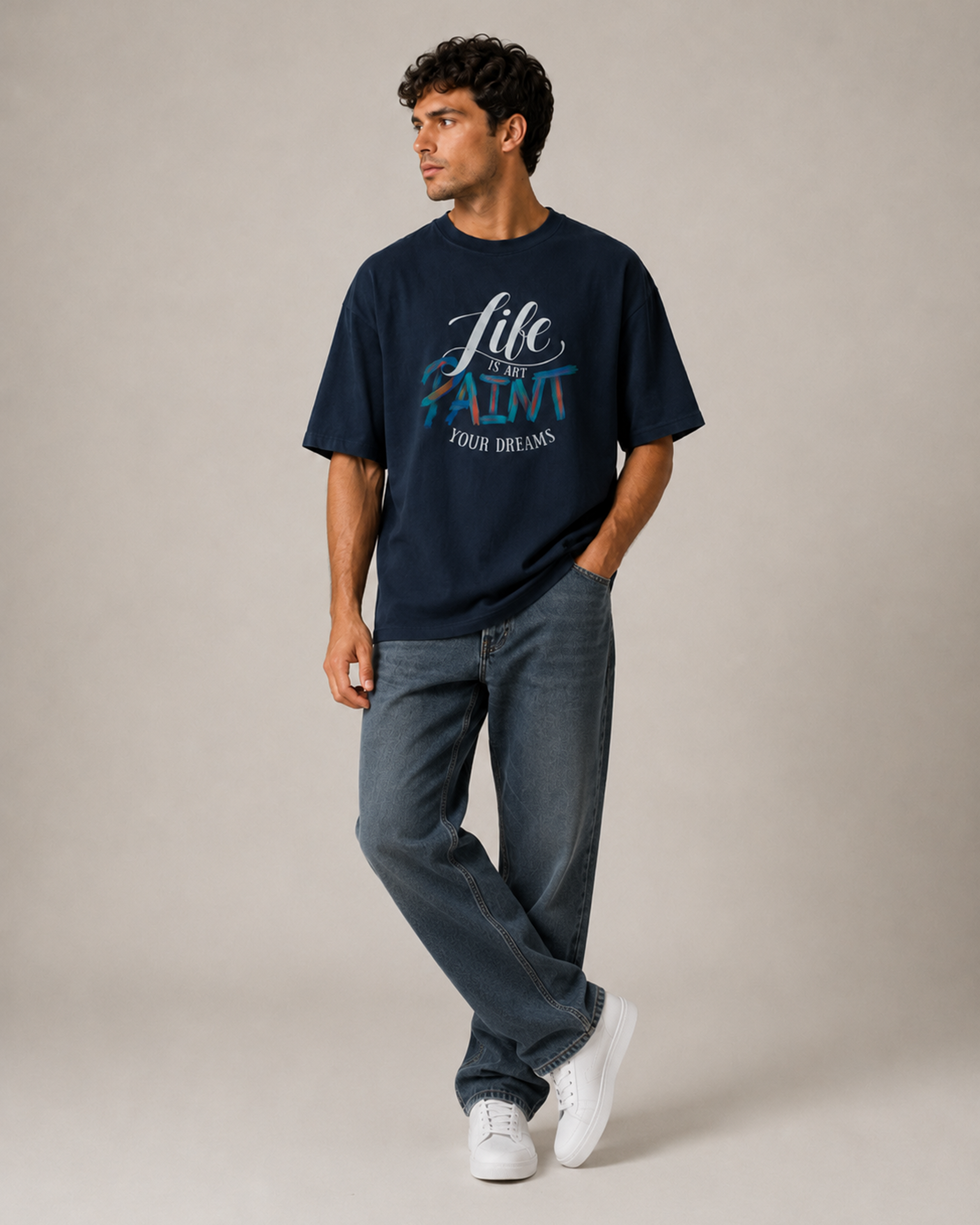 Life is Art Oversized T-Shirt