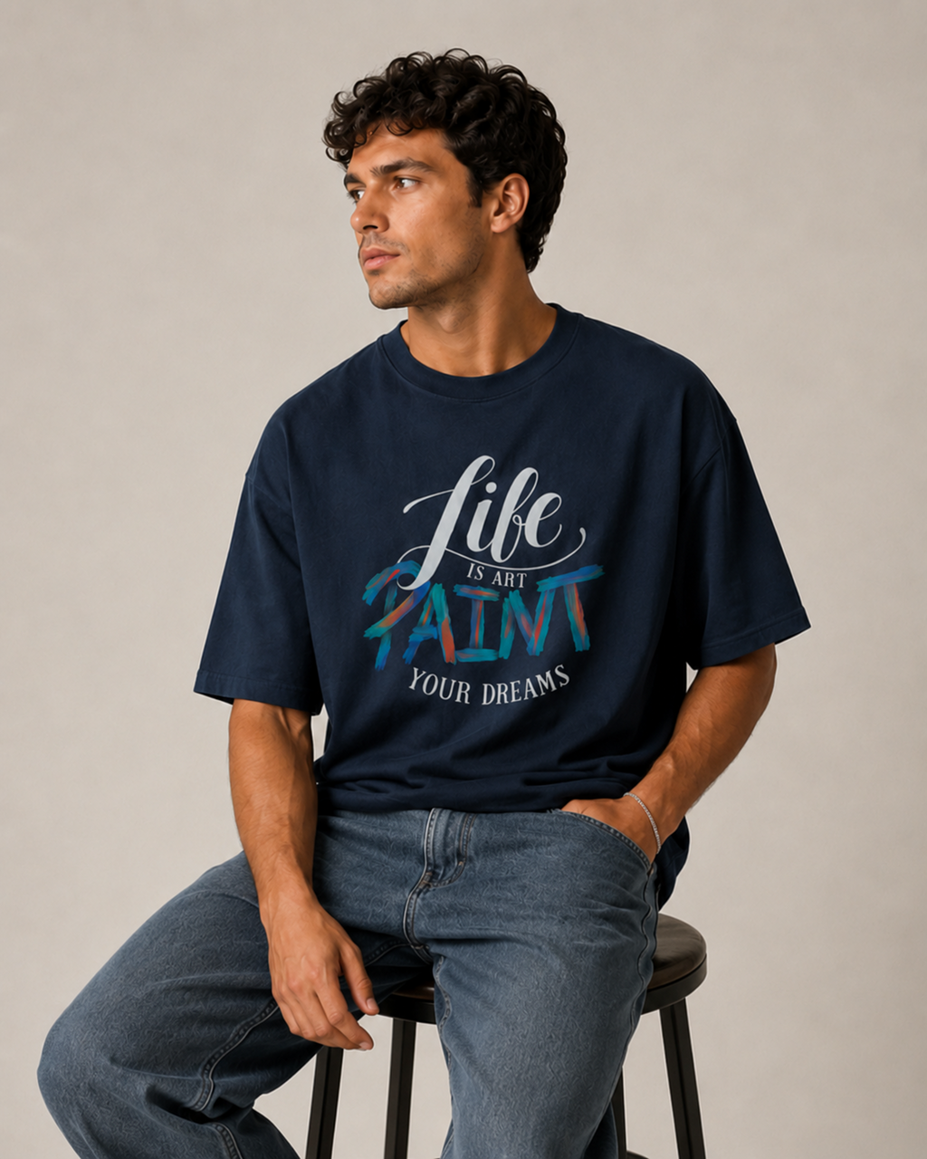Life is Art Oversized T-Shirt