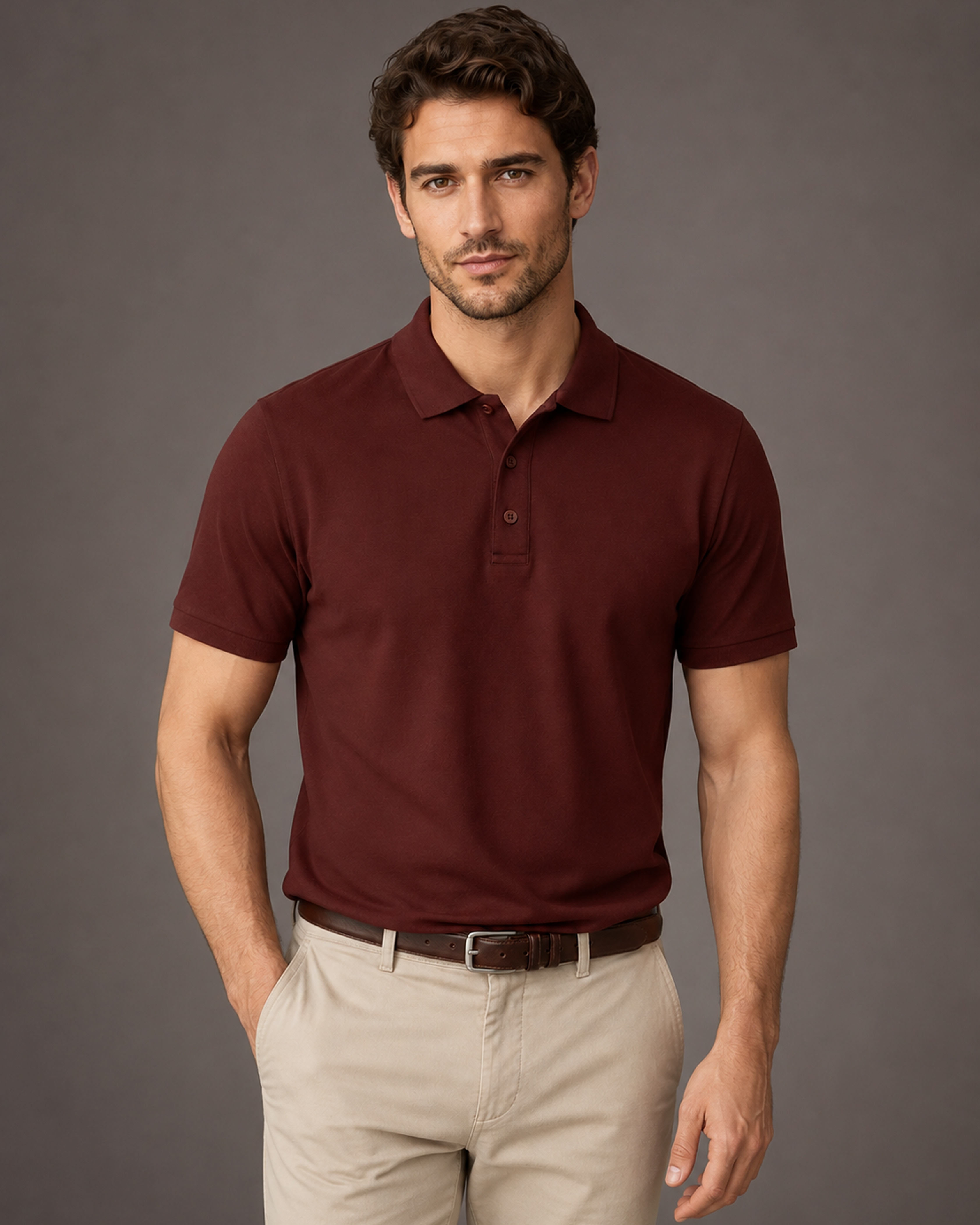 Plain Red Classic Polo T-Shirt