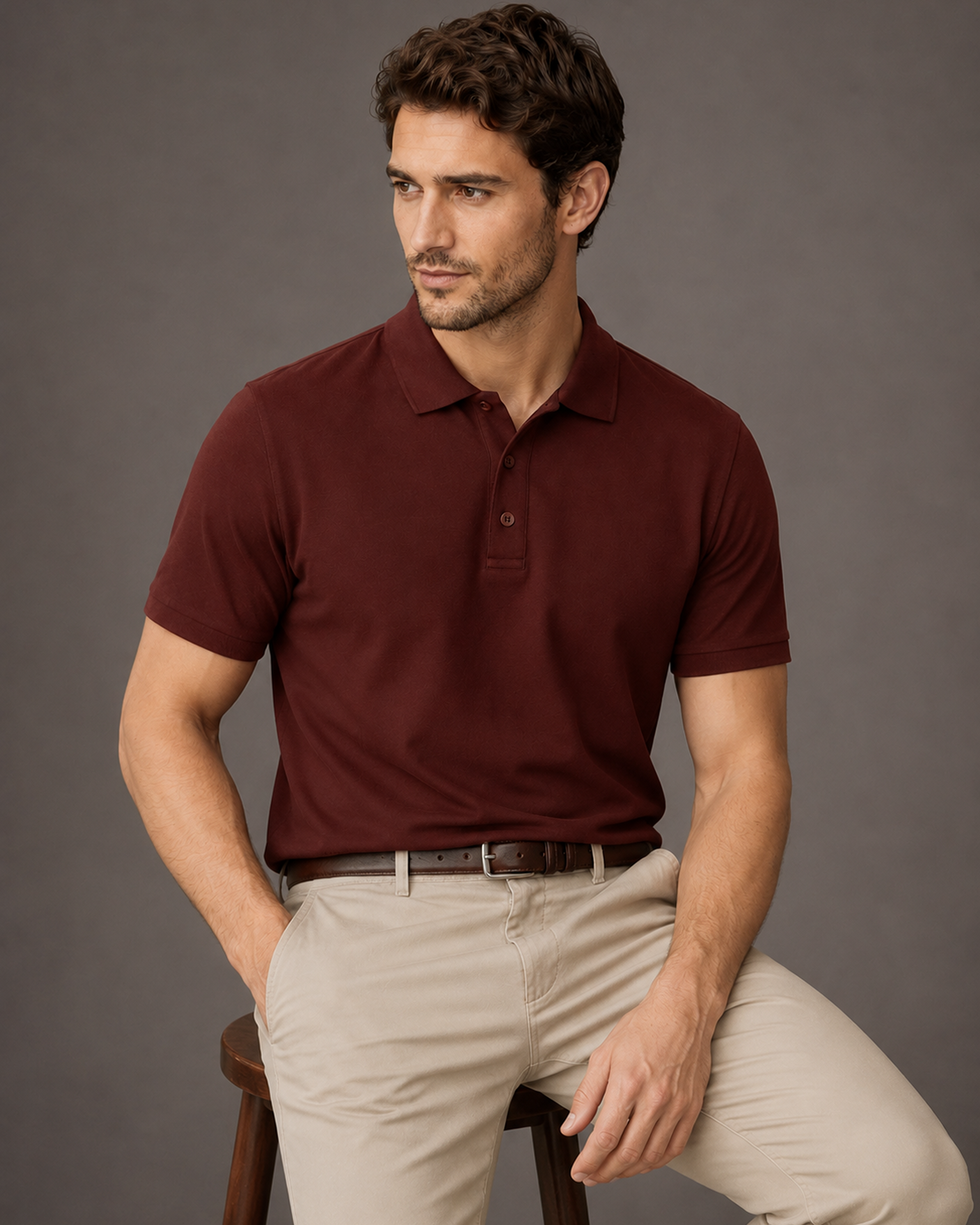 Plain Red Classic Polo T-Shirt