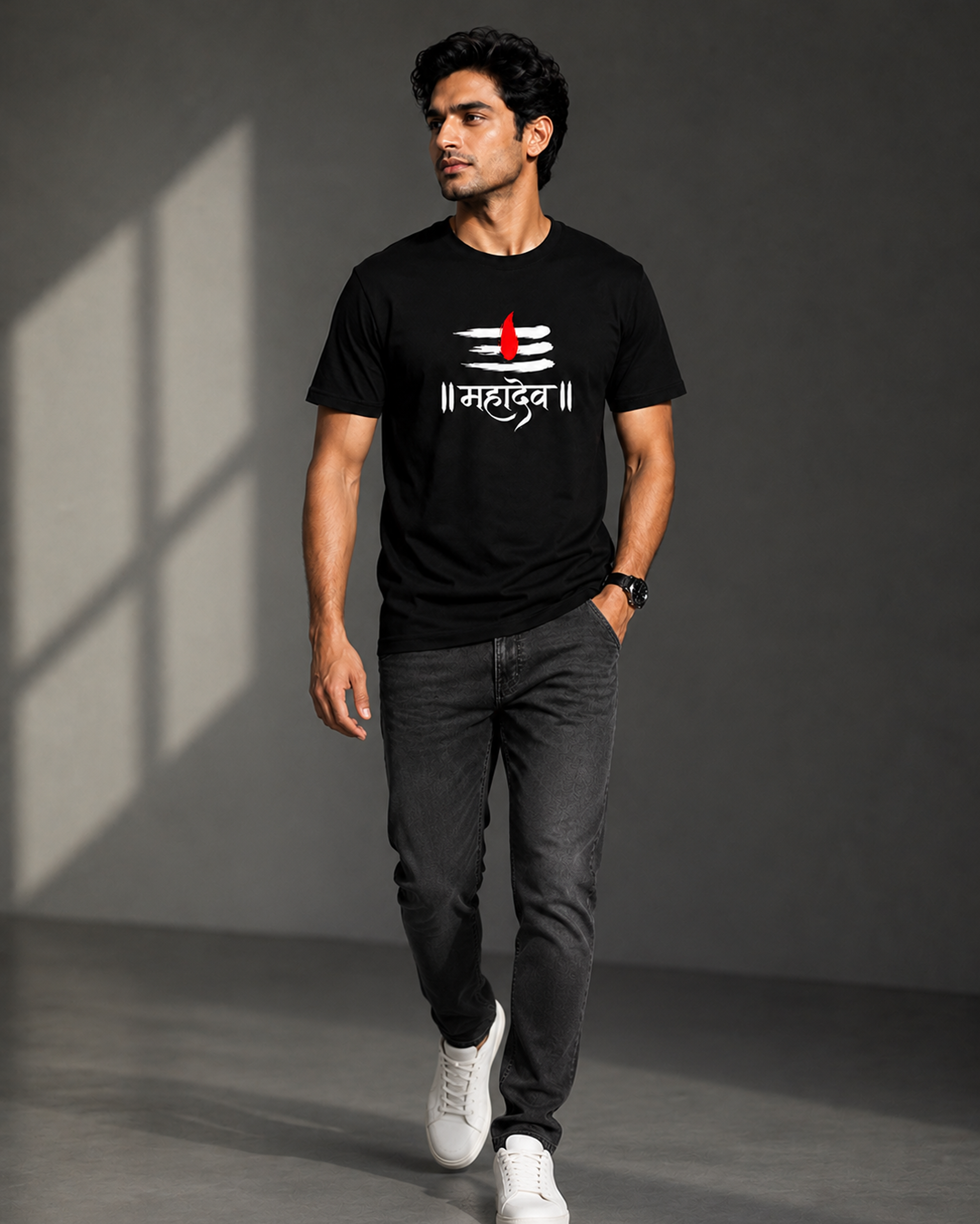 Shiva Tilak Mahadev Regular T-Shirt