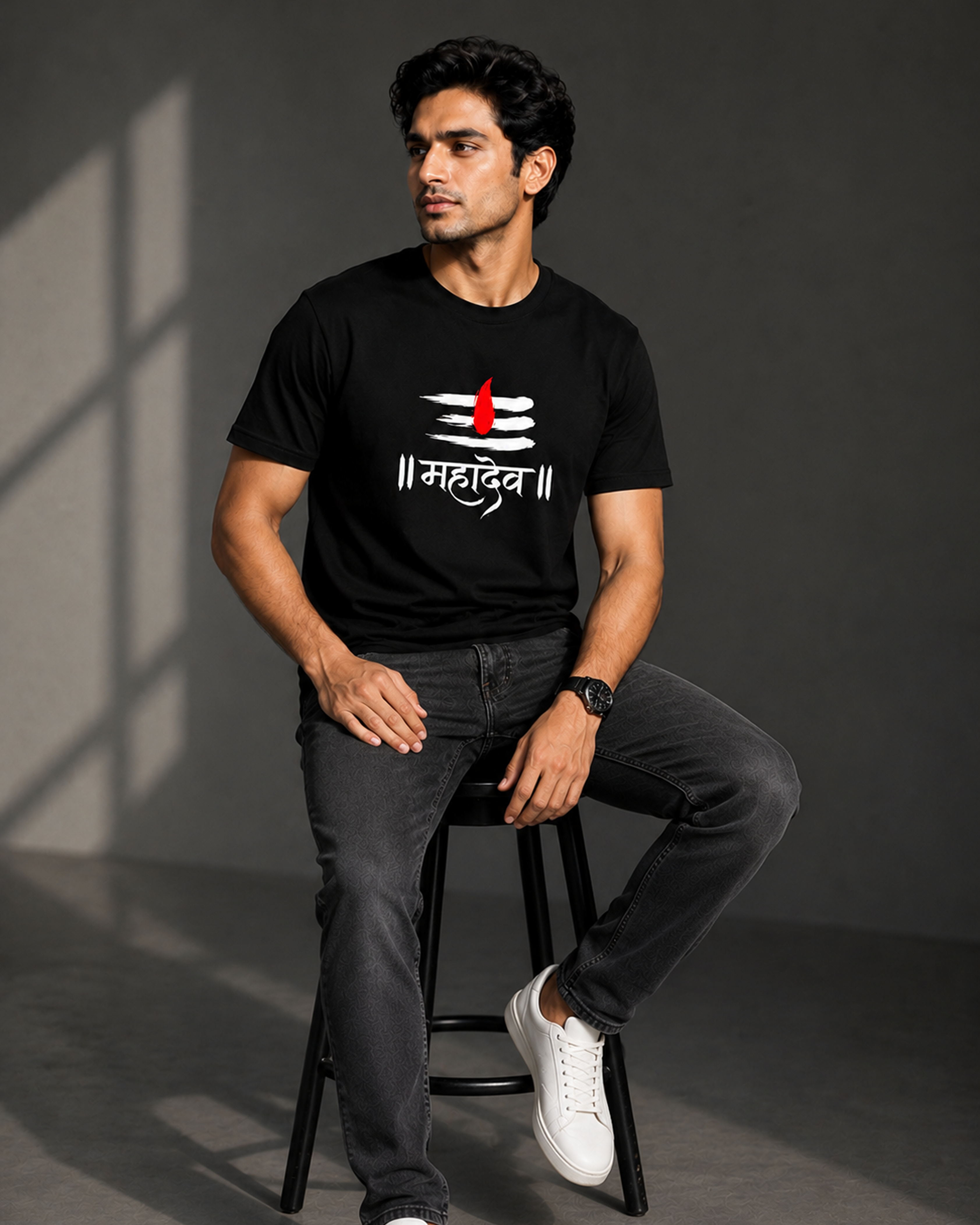 Shiva Tilak Mahadev Regular T-Shirt