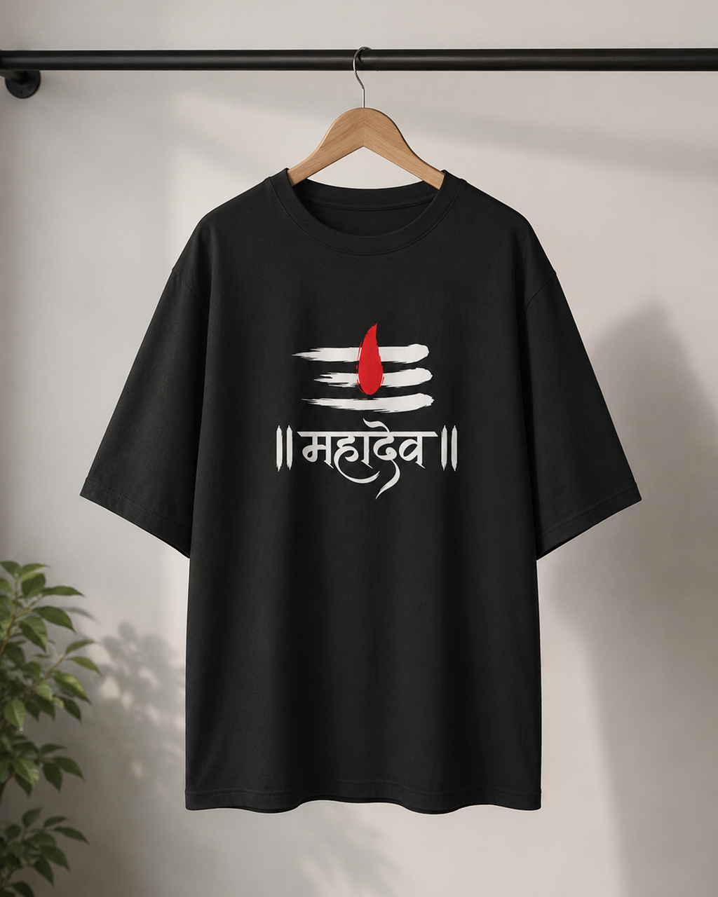 Shiva Tilak Mahadev Oversized T-Shirt