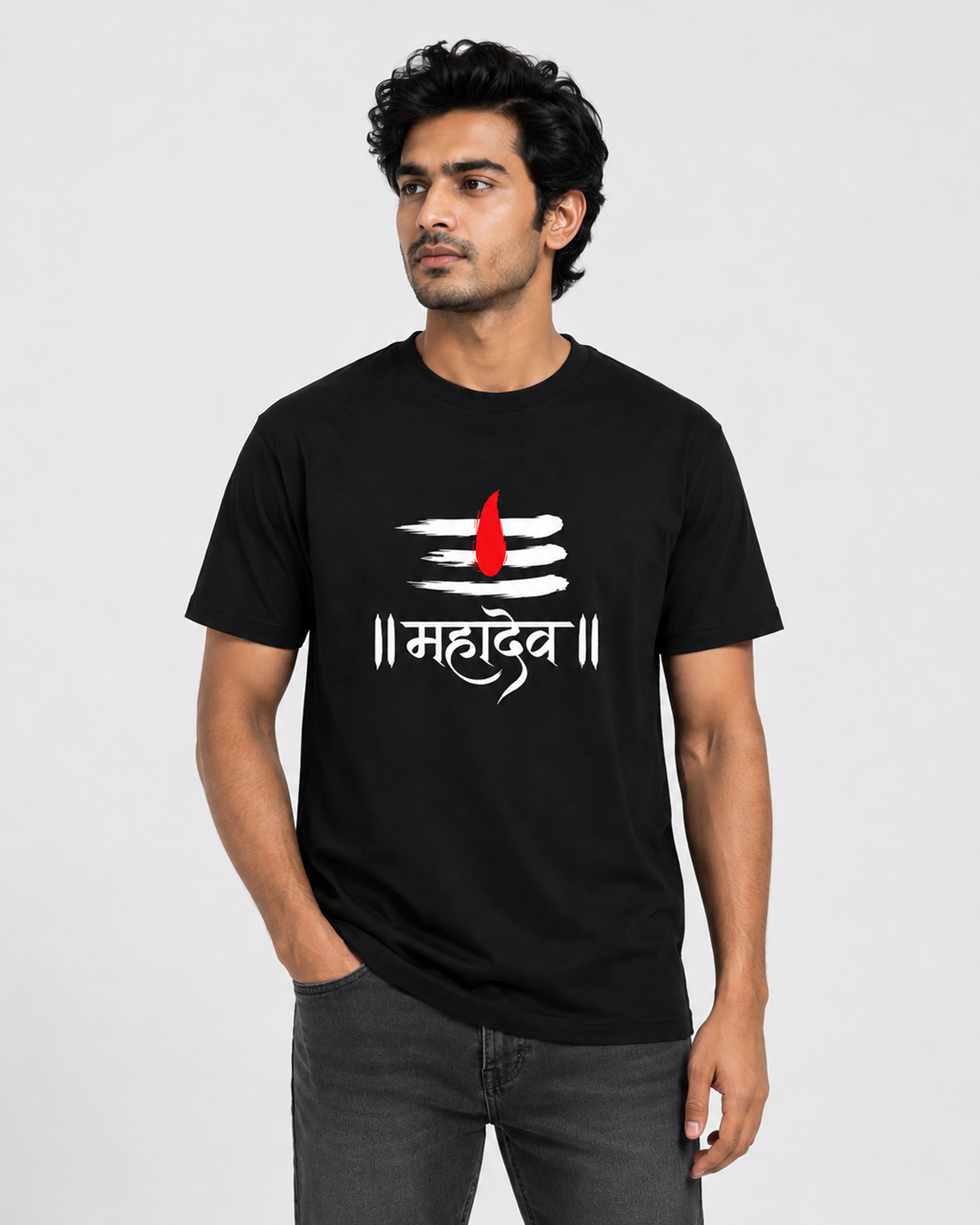 Shiva Tilak Mahadev Regular T-Shirt