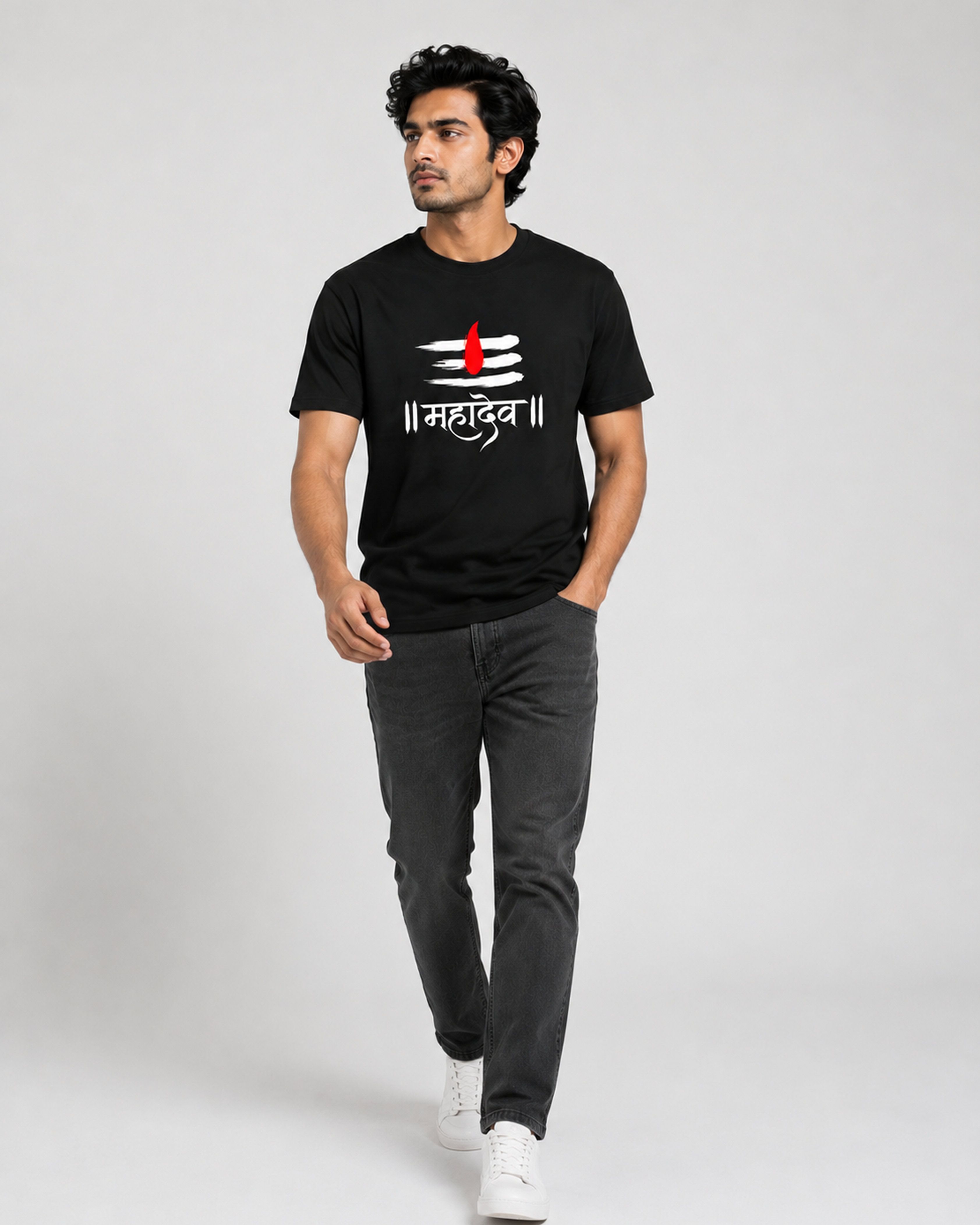 Shiva Tilak Mahadev Regular T-Shirt