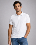 Plain White Classic Polo T-Shirt