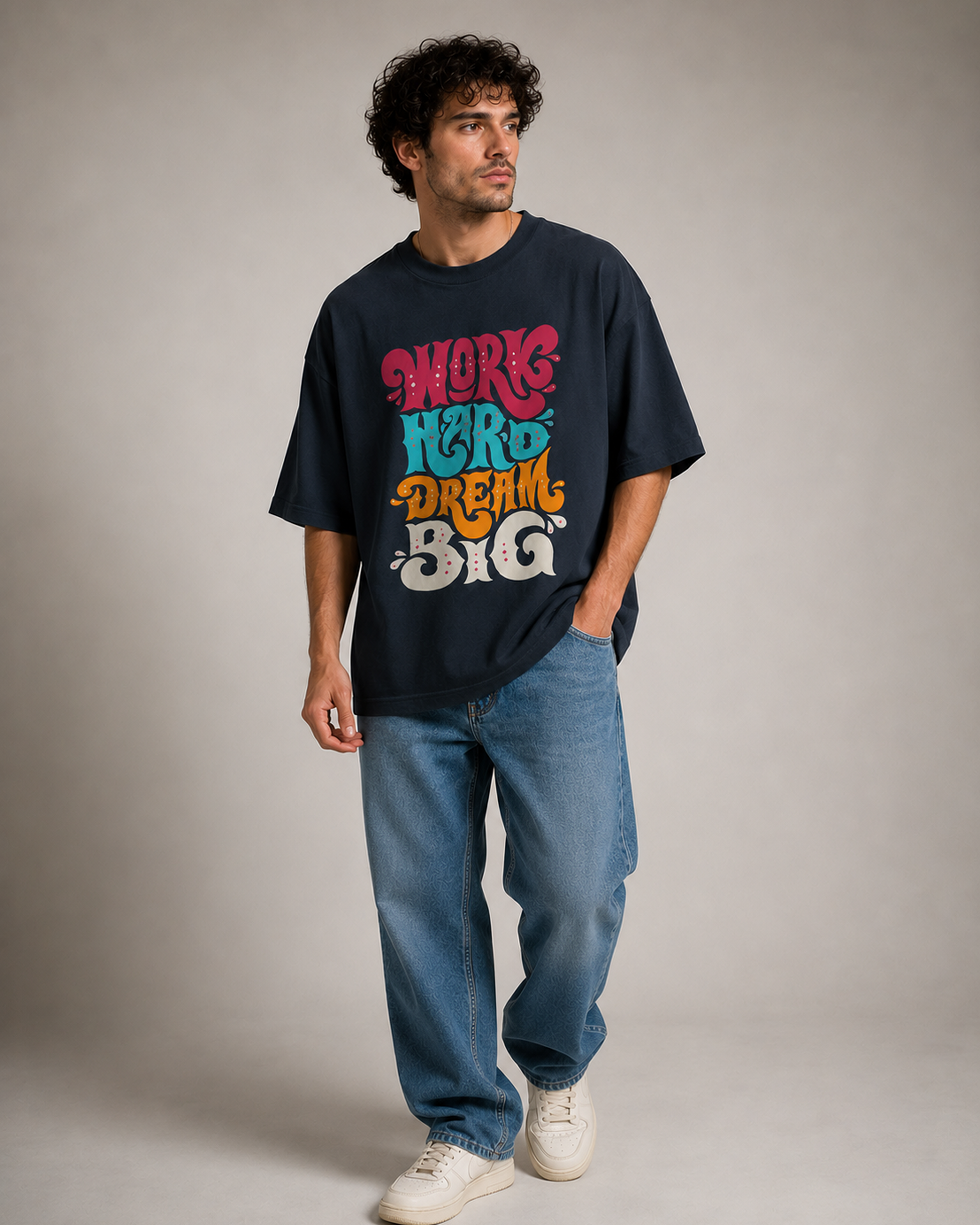 Work Hard Dream Big Oversized T-Shirt